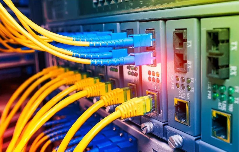 Fibre optique et baies VDI pour réseaux de données